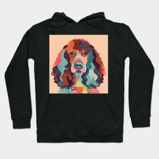 Retro Irish Wolfhound: Pastel Pup Revival Hoodie